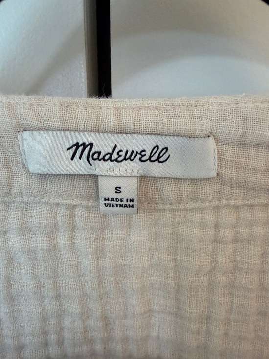 Madewell Lightspun Cardigan Top in Oatmeal Melange Size Small - Picture 2 of 15